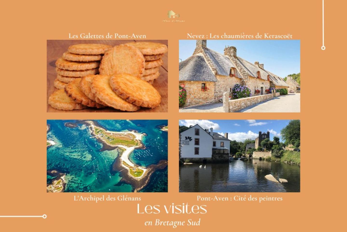 La Maison Bleue,Authenticite, Nature, Simplicite, 2-5 Personnes, Moelan Sur Mer 외부 사진